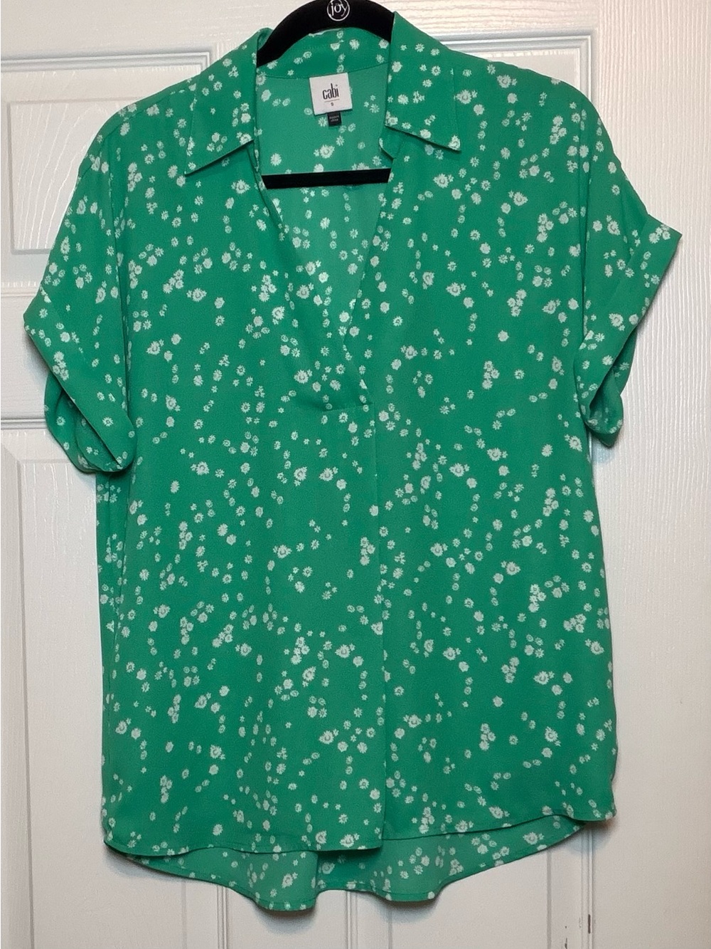 CAbi Green Relay Top, size Small